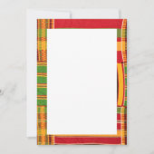 アフリカンプリントの招待状とお知らせ 招待状 (正面)