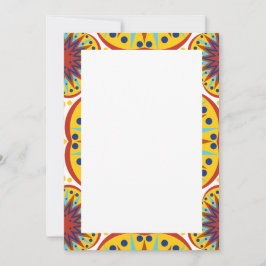 アフリカンプリントの招待状とお知らせ 招待状