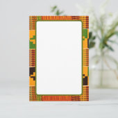 アフリカンプリントの招待状とお知らせ 招待状 (スタンド正面)