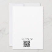 アフリカンプリントの招待状とお知らせ 招待状 (裏面)