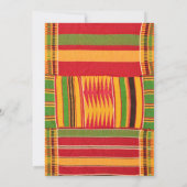 アフリカンプリントの招待状と案内状 招待状 (裏面)