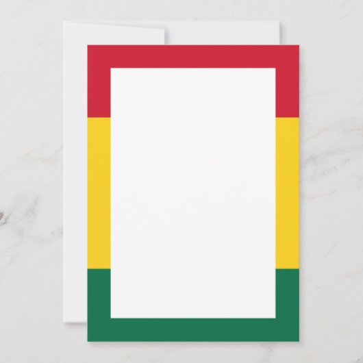 アフリカンプリントの招待状と案内状 招待状 (正面)