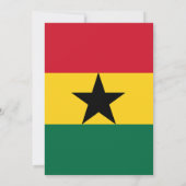 アフリカンプリントの招待状と案内状 招待状 (裏面)