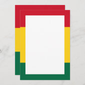 アフリカンプリントの招待状と案内状 招待状 (正面/裏面)