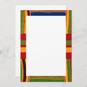 アフリカンプリントの招待状と案内状 招待状 (正面/裏面)