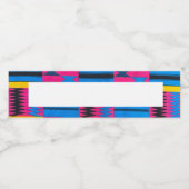 アフリカンプリントウォーターボトルラベル ペットボトルラベル (シングルラベル)