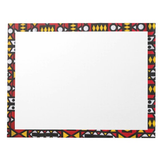 アフリカンプリントノートパッド ノートパッド (正面)