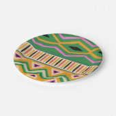 アフリカンプリントペーパーパーティープレート ペーパープレート (アングル)