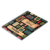 アフリカンプリント オーダーメイド ノートブック (左側)