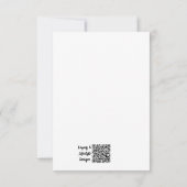 アフリカンプリント フラット サンクス カード (裏面)