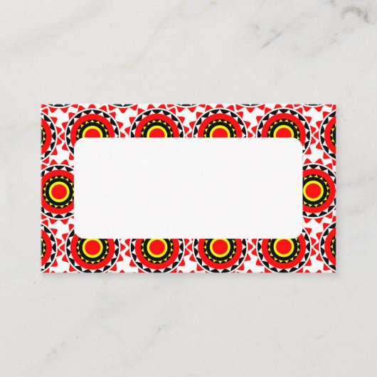 アフリカンプリント プレイスカード (正面)