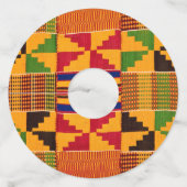 アフリカンプリント ワインボトルタグ ワイングラスタグ (裏面)