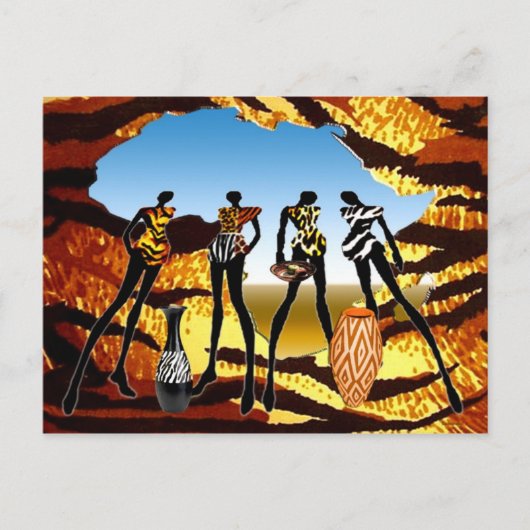 アフリカンホーム来ズ ポストカード (正面)