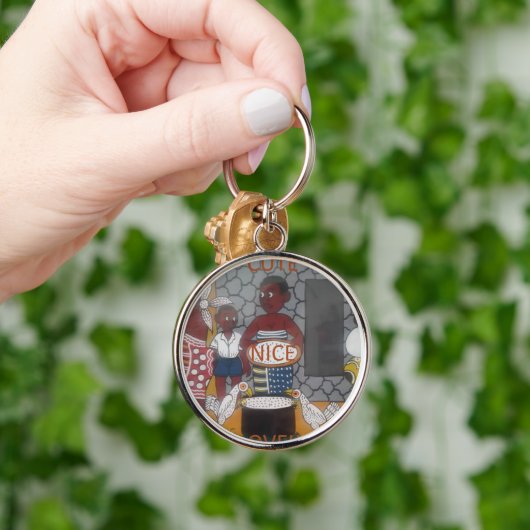 アフリカンホ伝統的メステッドライフスタイル キーホルダー (手)