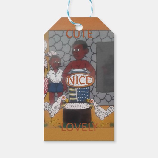 アフリカンホ伝統的メステッドライフスタイル ギフトタグ (正面)