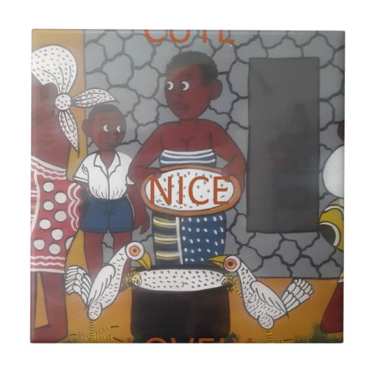 アフリカンホ伝統的メステッドライフスタイル タイル (正面)