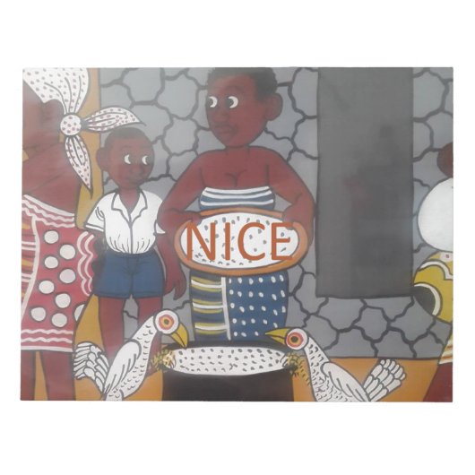 アフリカンホ伝統的メステッドライフスタイル ノートパッド (正面)