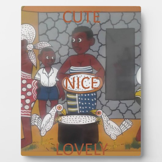 アフリカンホ伝統的メステッドライフスタイル フォトプラーク (正面)