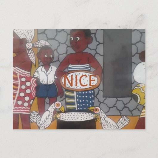 アフリカンホ伝統的メステッドライフスタイル ポストカード (正面)