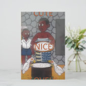 アフリカンホ伝統的メステッドライフスタイル 便箋 (スタンド正面)