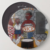 アフリカンホ伝統的メステッドライフスタイル 缶バッジ (正面&裏面)