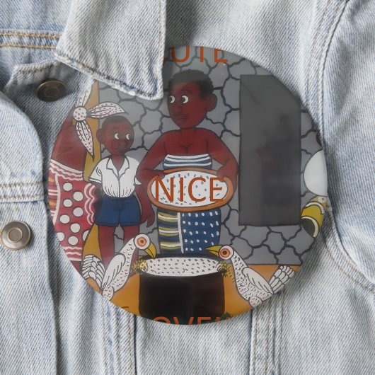 アフリカンホ伝統的メステッドライフスタイル 缶バッジ (インサイチュ)