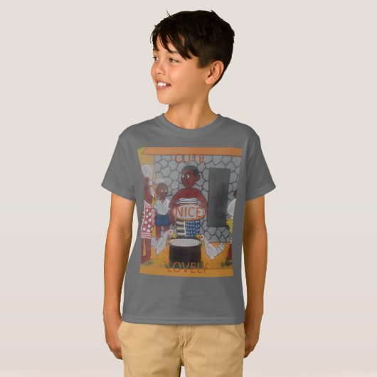 アフリカンホ伝統的メステッドライフスタイル Tシャツ (正面フル)