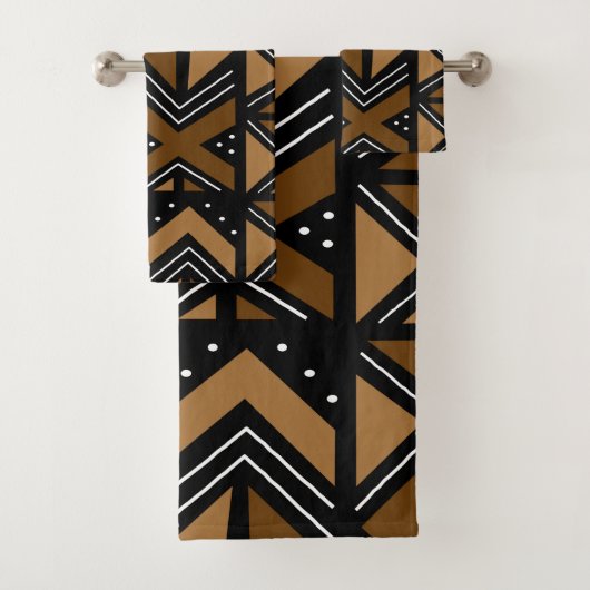 アフリカンボゴランスタイルマッドクロスインスパイアタオルセット バスタオルセット (インサイチュ)