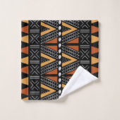 アフリカンボゴランスタイルマッドクロスインスパイアタオルセット バスタオルセット (ウォッシュタオル)