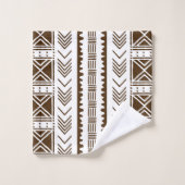 アフリカンボゴランスタイルマッドクロスインスパイアタオルセット バスタオルセット (ウォッシュタオル)