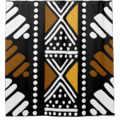 アフリカンボゴラン泥布シャワーカーテンデザイン シャワーカーテン (正面)