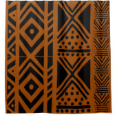 アフリカンボゴラン泥布シャワーカーテンデザイン シャワーカーテン (正面)