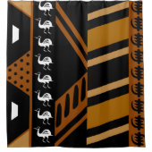 アフリカンボゴラン泥布シャワーカーテンデザイン シャワーカーテン (正面)