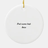 アフリカンマスク初期のフォークアート セラミックオーナメント (裏面)