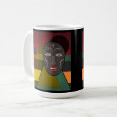 アフリカンマスク コーヒーマグカップ (正面左)