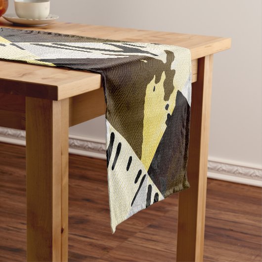 アフリカンマッドクロスアーバンプリント ショートテーブルランナー (インサイチュ)