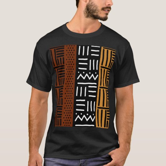 アフリカンマッドクロススタイルTシャツ Tシャツ (正面)