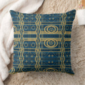 アフリカンマリパターン装飾用クッションIX クッション (ブランケット)