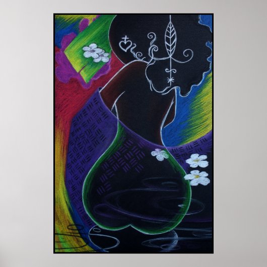 アフリカンムーンマイアミデコプリント ポスター (正面)