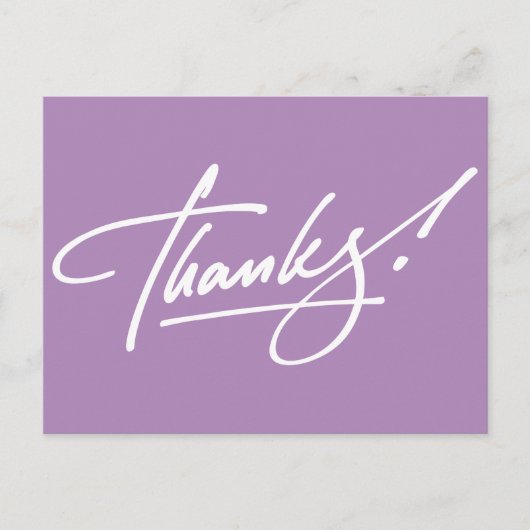 アフリカンモダンミレットサンキューカードのスクリプト ポストカード (正面)