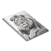 アフリカンライオンペンシルスケッチ ノートブック (右側)