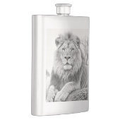 アフリカンライオンペンシルスケッチ フラスク (右)