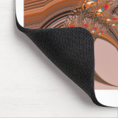 アフリカンライトブロンド万華鏡のように千変万化するパターンアートプリントデザイン マウスパッド (コーナー)