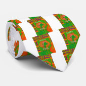 アフリカンレッドゴールデングリーンラスタキリンの色 ネクタイ (ロール)