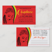 アフリカンロシカンヘアブレイダーサロン名刺 名刺 (正面/裏面)