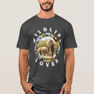 アフリカンワイルドライフラバーゾウ兄弟姉妹 Tシャツ