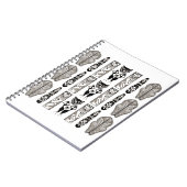 アフリカン柄 ノートブック (左側)