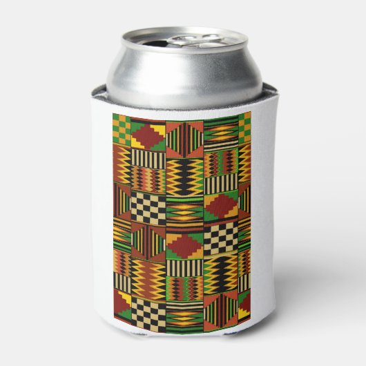 アフリカン王室のテクロスデザイン 缶クーラー (缶正面)