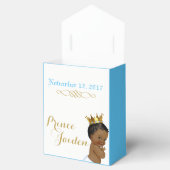 アフリカン王室のプリンスファンシーブルー|ベビーシャワーテント フェイバーボックス (オープン)