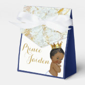 アフリカン王室のプリンスファンシーブルー|ベビーシャワーテント フェイバーボックス (正面サイド)